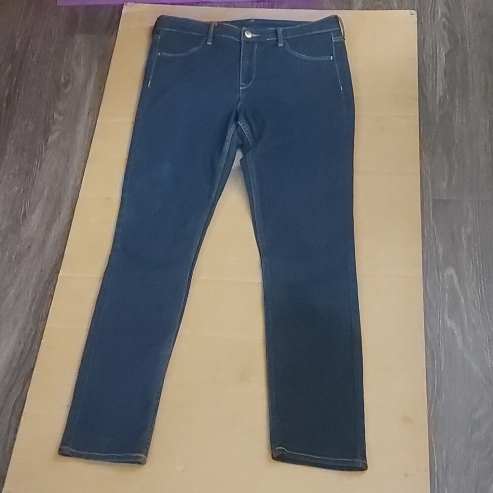 H&M Blue Skinny Ankle Denim Jean 30 Casual Classic Preppy Minimalist Normcore